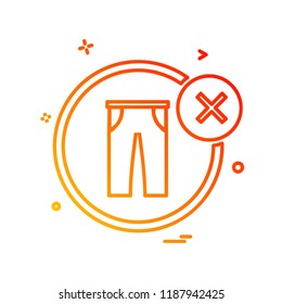 Garments icon design vector