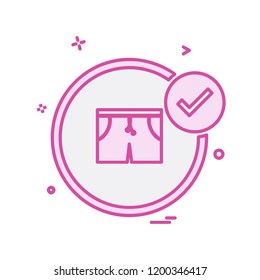 Garments icon design vector