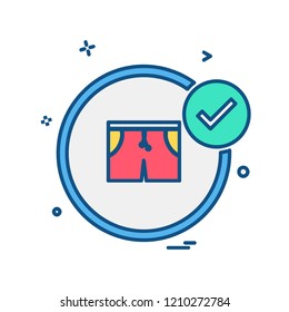 Garments icon design vector