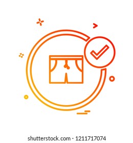 Garments icon design vector