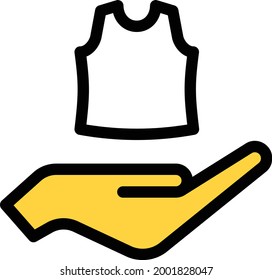 garments vector line colour icon