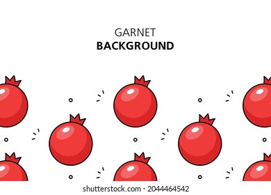 Garnet background. Icon design. Template elements. isolated on white background