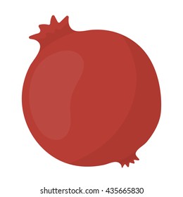 Garnet icon cartoon. Singe fruit icon from the food collection.