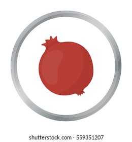 Garnet icon cartoon. Singe fruit icon from the food cartoon.