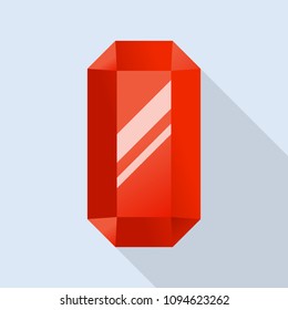 Garnet icon. Flat illustration of garnet vector icon for web design