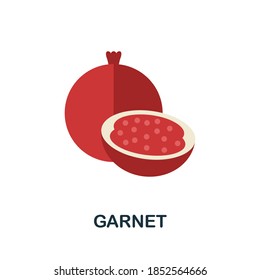 Garnet icon. Simple element from fruits collection. Creative Garnet icon for web design, templates, infographics and more