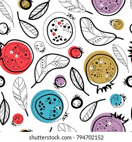 Garnet seamless pattern.