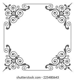 Garnished border, beautifully decorated corners