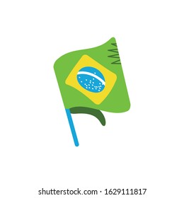 Garota from brazil design, Brazilian carnival culture tourism travel south latin america country and traditional theme Vector illustration