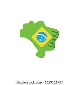 Garota from brazil design, Brazilian carnival culture tourism travel south latin america country and traditional theme Vector illustration