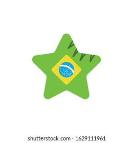 Garota from brazil design, Brazilian carnival culture tourism travel south latin america country and traditional theme Vector illustration