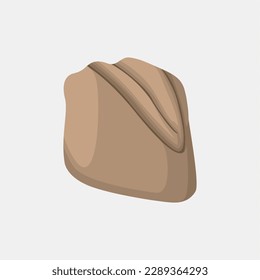 garrison cap icon vector, military cap illustration