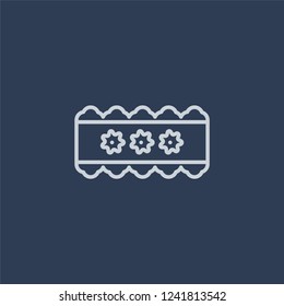 Garter icon. Garter linear design concept from Wedding and love collection. Simple element vector illustration on dark blue background.