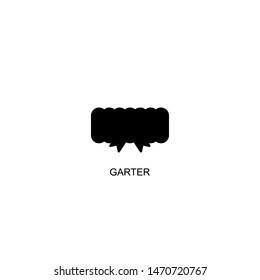 garter icon vector black design