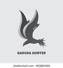 Garuda hunter with the mighty bird and symbol of Kujang