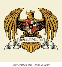 Garuda-Illustrationssymbol des indonesischen Countrys