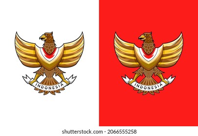 Garuda indonesia illustration design vector