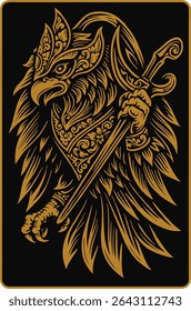 GARUDA KERIS JAVANESE INDONESIA ARTWORK
