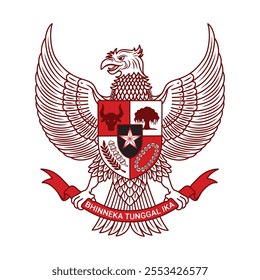 Garuda Pancasila is the National Emblem Of Indonesia, Pancasila Vector Image, Garuda Pancasila Illustration Vector.