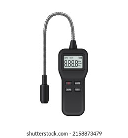 Gas analyzer of combustible gases in air. Vector illustration.