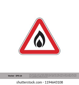 gas area danger sign