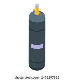 Gas balloon icon isometric vector. Home store fuel. Using tank