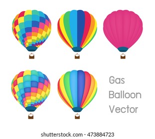 gas balloon vector