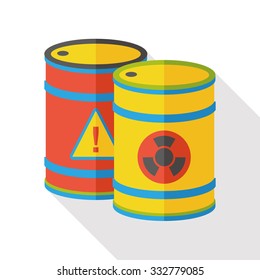 Gas barrel flat icon