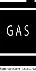 Gas barrel vector icon for design