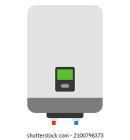 gas boiler flat clipart vector illustration
