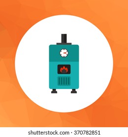 Gas boiler with heat indicator