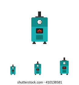Gas boiler with heat indicator