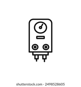 Gas boiler icon isolated on white background