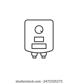 gas boiler icon, template for graphic and web design. vector illustration