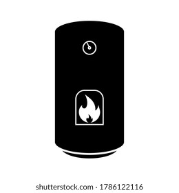 Gas Boiler Line Icon Concept. Gas Boiler Flat Vector Symbol, Sign, Outline Illustration.