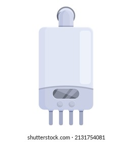 Gas boiler pump icon cartoon vector. Home water. Hot thermal