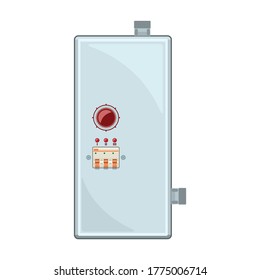 Gas boiler vector icon.Cartoon vector icon isolated on white background gas boiler.