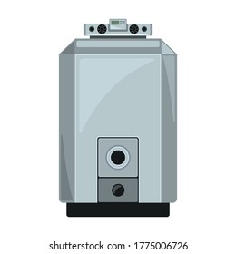 Gas boiler vector icon.Cartoon vector icon isolated on white background gas boiler.