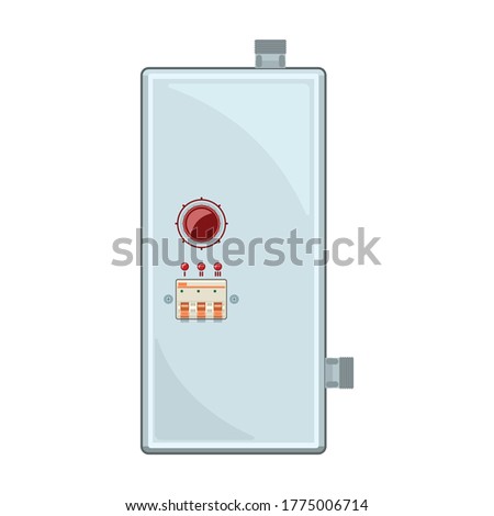 Gas boiler vector icon.Cartoon vector icon isolated on white background gas boiler.