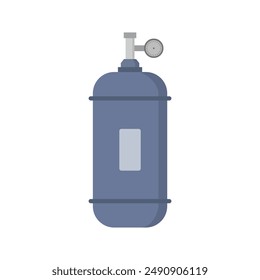 Gas bottle icon illustrated on background