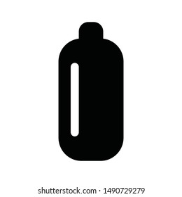 gas bottle icon is a simple icon, like bottle with simple black color, suitable for various needs of your company or business icon,