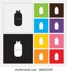 Gas Bottle Icon - Vector