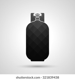 Gas bottle icon - Vector