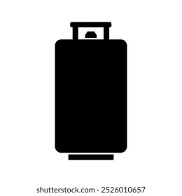 Gas bottle illustrated in vector on background