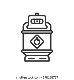 Gas bottle. Propane tank