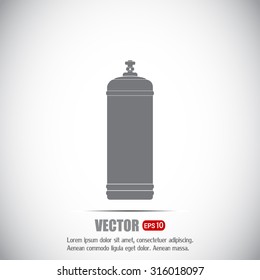 Gas bottle vector icon
