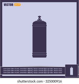 Gas bottle vector icon
