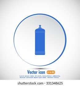 Gas bottle vector icon