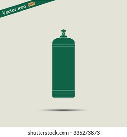 Gas bottle vector icon