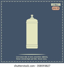 Gas bottle vector icon